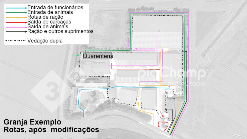 Imagem&nbsp;3. Rotas de movimento, ap&oacute;s redesenho da rota.
