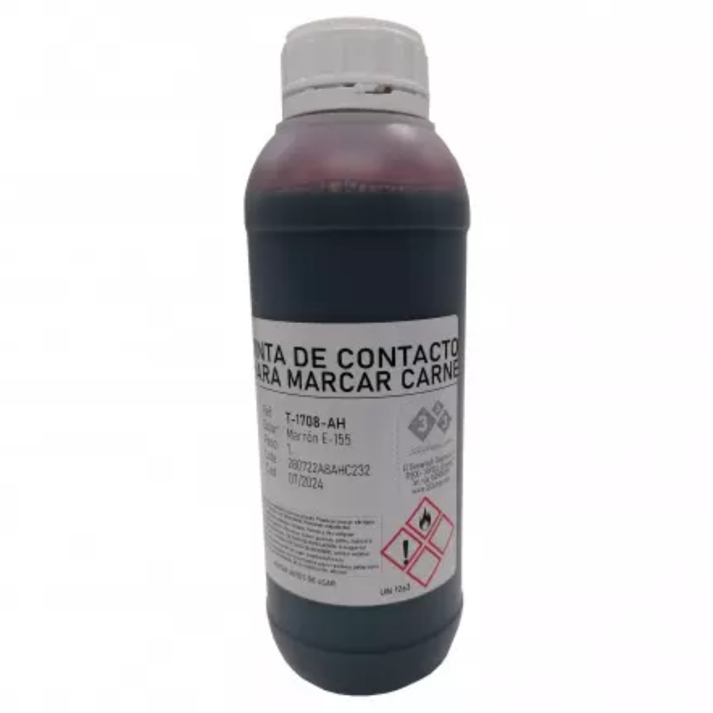 Tinta alimentaria 1 litro para marcar carne